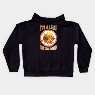 Serenity leaf on the wind Kids Hoodie